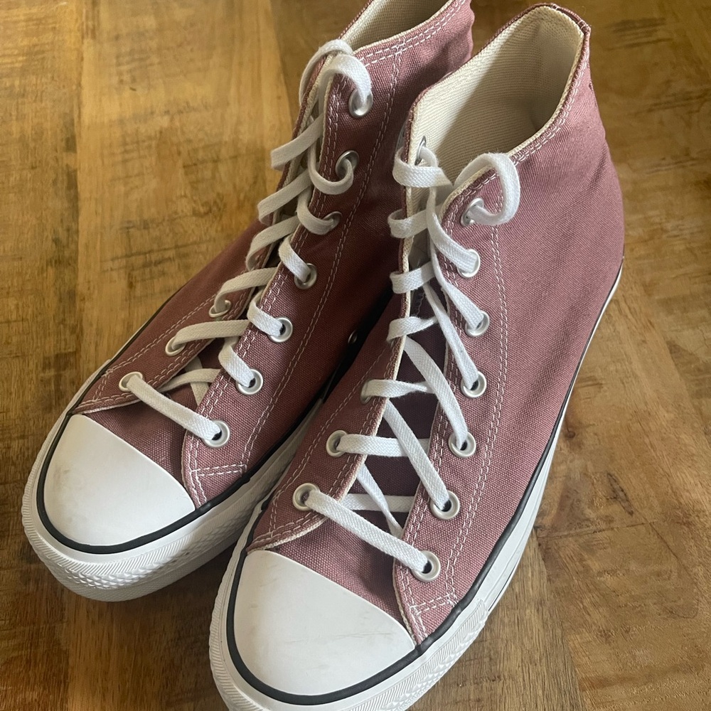 Pink High-Top Sneakers